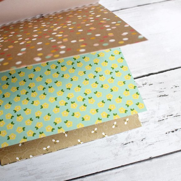 Pebbles Scrapbook Cardstock Paper Pad 6" x 6" Spring Fling 36 Sheets - Picture 5 of 14